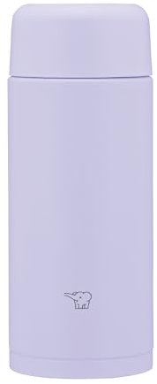 Zojirushi Mahobin SM-MS25-VM - Botella de agua de acero inoxidable, 251.4 ml (250 ml), tipo tornillo, apta para lavavajillas, bañera sin costuras, solo 2 puntos de limpieza, morado lila