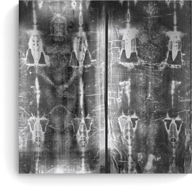 Shroud of Turin Poster Christianity Vintage Art Poster Dekorative Malerei Leinwand Wandkunst Wohnzimmer Poster Schlafzimmer Malerei,Wandkunst Bilddruck Moderne Familienzimmer Dekor 28x28inch(70x70cm)