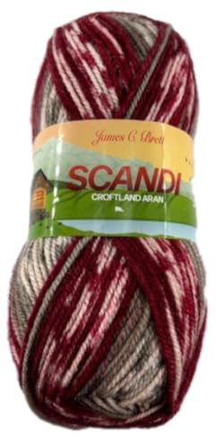 James C Brett Scandi Croftland Aran 150g Ball Acrylic/Wool Blend (A301Shepherd's Delight)