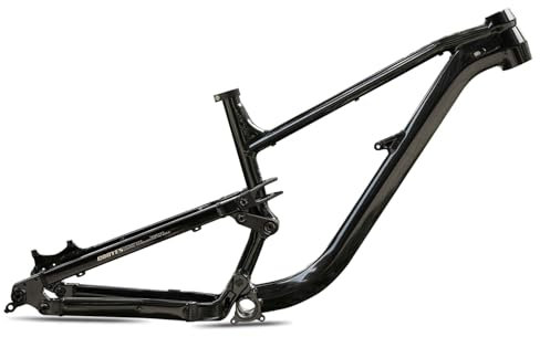 BSFHQS 27.5er/29er DH/AM/Enduro Mountain Bike Rahmen 15/16.5/18 Zoll Scheibenbremse 148mm Boost Rahmen Aluminiumlegierung Federungsrahmen 160mm Federweg(Black,29 * 18in)