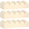 18 Pack Unfinished Scalloped Decorative Wood Trim,Unfinished Wooden Scalloped Moulding Trim,Scalloped Edge Decorative Wood Molding,Cute DIY Moulding Trim for Home Wall Cabinet Shelf Window Door