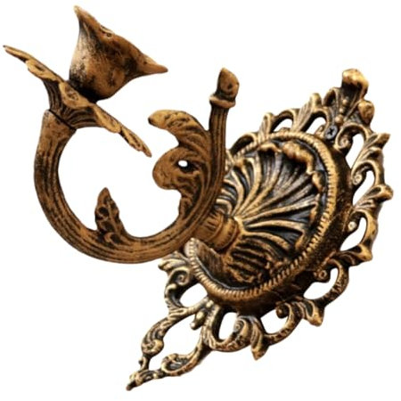 Portavelas De Pared De Hierro Fundido Candelabro Decorativo De Pared Candelabro De Pared De Metal Aplique Decorativo De Pared Candelabro Antiguo Portavelas Colgante Planchar Golden Zerodeko