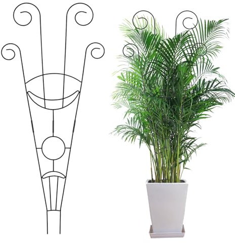 Pflanzgitter Set,Kletterpflanzen Rankhilfe Garten Rankgitter Metall Stützen für Pflanzenhalter Zimmerpflanzen,Balkon Pflanzenstütze Pflanzengitter,Blumenstütze Gitterspalier Topfpflanzen (04)