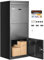 VEVOR Boîte à Colis 500x360x1198 mm Boîte aux Lettres en Acier Galvanisé, Verrouillable à Clés, avec Conception Antivol, Résistante aux Intempéries, Dépôt Colis pour Extérieur, Maison, Bureau, Noir