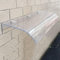 Auvent De Porte D'Entrée Invisible, Marquise De Fenêtres Polycarbonat Transparent, Abri Banne Pour Extérieure, Jardin, Balcon, Climatisation(50x120cm/19.7x47.2in)