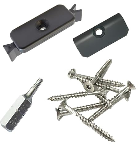 WPC Clips 7 mm inkl. Schrauben +20% Start - End Clips + 1 BIT Befestigung Klammern Montageclip Terrassenclips (1000)