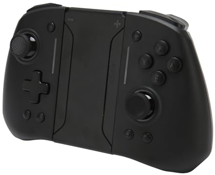 Controller Joypad Wireless Doppia Vibrazione Funzione Gamepad con Luce RGB per, Controller di Gioco Giroscopico a 6 Assi per i Fan di
