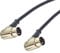 Angled 5 Pin Din Midi Lead. Pedal Board Cord, Keyboard, Synth, Foot Switch Cable (3m, Black)