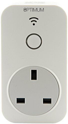OPTIMUM WIFI 3 Pin Plug In Programmable Timer Control Socket Switch White