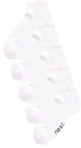 NEXT Herren Sneaker-Socken mit gepolsterter Sohle, 5er-Pack