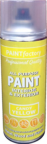 All Purpose Candy YELLOW400ML - Professional Satin Finish Spray Wood Color Paint