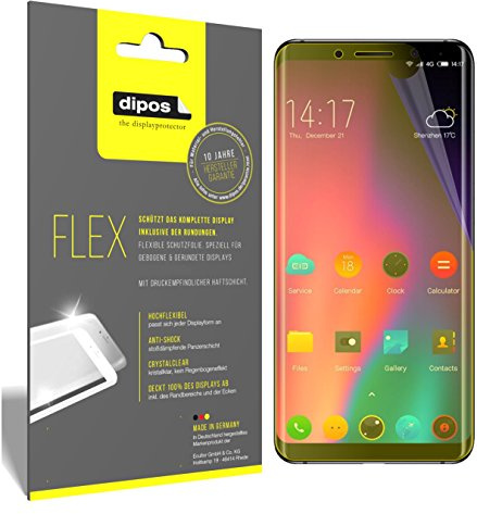 dipos I 3x Screen Protector compatible with Elephone U Pro - Covers Screen 100% - Protective Film