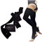 Thigh High Leg Warmers for Women - Pole Dance, Yoga, Ballet, Barre. Thigh High Socks - Stirrup Leggings That Grip & Stay Up (Added Silicon Grip)