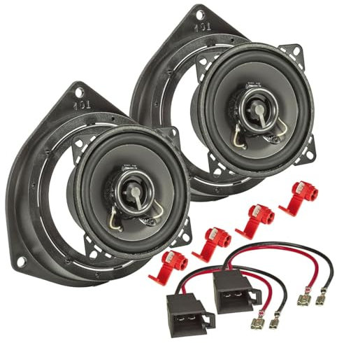 tomzz Audio 4039-008 TA10.0-Pro Lautsprecher Set kompatibel mit Opel Astra Corsa Vivaro Zafira Tür hinten 100mm Koaxial System