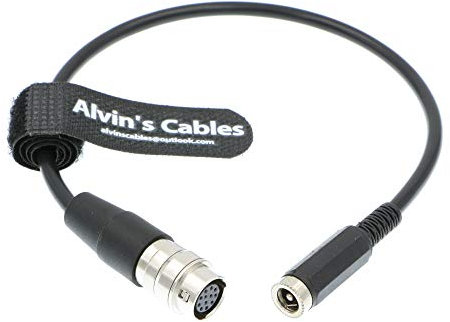 Alvin's Cables 12 Pin Hirose Female to DC 12V Female Cable for GH4 Power B4 Fujinon Nikon Canon Lens