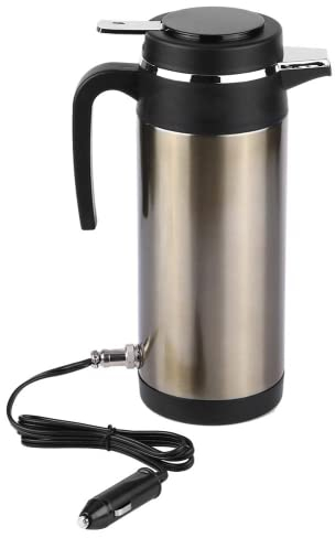 12V Water Boiler - Car Cigarette Lighter Hot Water Kettle Electric Mug Kettle Car Heating Cup For Hot Water, Coffee, Tea 1200Ml 12V Stainless Steel Electric In-Car Kettle Travel Thermoses Heating W