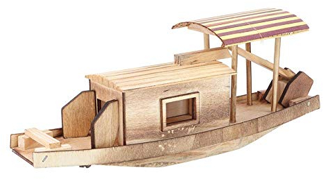 Zerodis Holzpuzzle 3D Boot Miniatur Montage Modelle Dekoration DIY Boot Montage Gebäude Hand Handwerk Spiel Spielzeug für Kinder Erwachsene interaktives