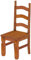 Holzstuhl Mexiko Kirschbaum - Esszimmerstuhl Klassik Pinie Massivholz Echtholz - Variante & Farbe wählbar - Stuhl Holz Wohnzimmerstuhl Lehnenstuhl Lehne Küchenstuhl Landhaus Brasilmöbel