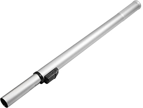 vhbw Tubo aspirador compatible con Nilfisk GD10, GD1005, GD1010, GD5, GD920, GD930 aspiradora - conexión de 32 mm, 60-94 cm, negro/plata
