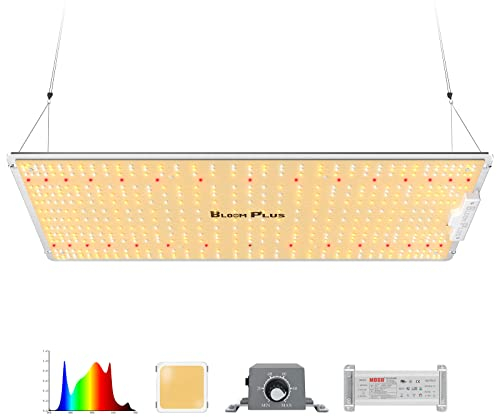 BLOOM PLUS LED Grow Lampe BP2500 Dimmbar Pflanzenlampe Vollspektrum LED Grow Light für Zimmerpflanzen Aussaat Gemüsestadium und Blüte Pflanzen anzuchtlampe mit 646 Samsung Dioden