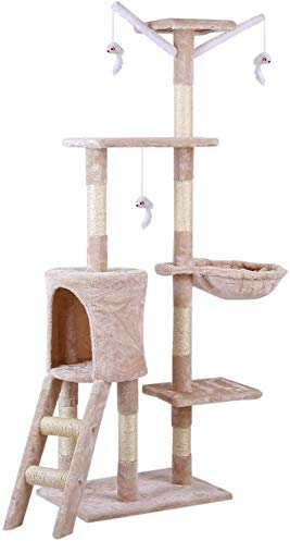 CA&T P.J Pet Products Ultimate Cat Play Tower and Scratching Post - One Size (Easy Climber)