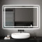Dripex Badezimmerspiegel Wandspiegel LED Badspiegel mit Beleuchtung mit Touch-Schalter Beschlagfrei Kaltweiß 6400K Energiesparend Lichtspiegel 60x100 cm