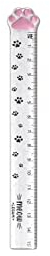 Legami - Righello, Meow Ruler, 15 cm, per Misurare, Sottolineare e Tracciare Linee Nette e Precise, Righello a Forma di Zampa di Gatto, in Plastica