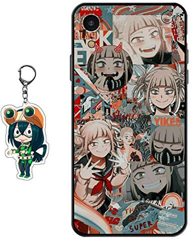 Staremeplz Compatible with iPhone XR Case With Anime Figure Design [With Keychain], Soft Silicone TPU Cartoons Protective Phone Case for iPhone XR