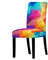 ZZDXL Stuhlhussen 4Er Set Bunt Stuhlbezug für Esszimmerstühle,Stuhlhusse Stretch,Stuhlhussen Schwingstuhl Waschbar, Hussen für Stühle Mit Gummiband,Stuhlhusse Moderne