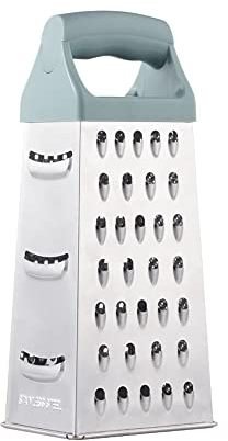 FUYTERY Box Reibe Edelstahl 4 Seiten Multifunktions Küchengemüseschneider