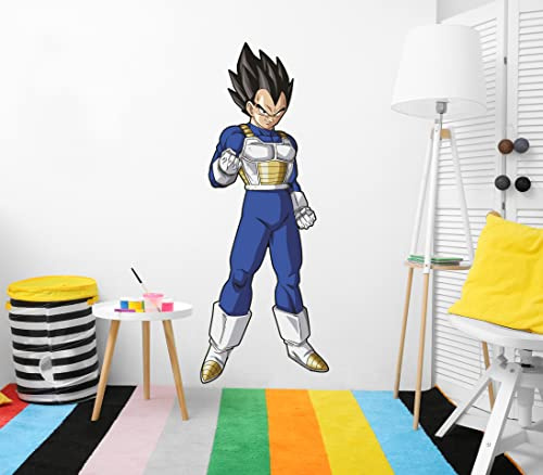 Oedim Wandaufkleber aus Vinyl, Größe Real Dragon Ball Super Vegeta, offizielles Produkt, 56 x 150 cm, Vinyl für Wände, DBS