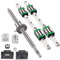 GooEquip Linearführung HGR20 300mm Linearschiene mit 4PCS Gleitblock + 1PCS SFU1605 350mm Kugelumlaufspindel mit Kugelmutter, BF12/BK12 Unterstützung, DSG16H, Kupplung für 3D Drucker CNC Maschine