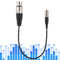 Mini XLR to XLR Adapter, Mini XLR Male to XLR Female Cable, 3 Pin Mini XLR Extension Cable, XLR Female to Mini XLR Male Mic Adapter 3 Pin Microphone Audio Cable