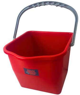 Synx Tools Secchio per mocio e carrello da lavoro rosso 15 litri -pulizia