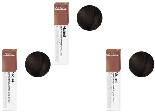 L'Oréal Professional Majirel Majirel 4.35 Castaño Dorado Caoba, lote de 3 (3 x 50 ml))