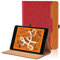 Case for iPad Mini 7.9 Inch, iPad Mini 5/4/3/2/1 PU Leather Smart Cover with Pocket & Pencil Holder, Auto Wake/Sleep Function Multi-Angle Viewing Stand Cover - Red