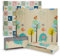Buddy Baby - Alfombra de Juegos para Bebé XXL180x200 cm - Doble Cara, Tapete Muy acolchado, Plegable y con Bolsa de transporte (Elephant/Letras)