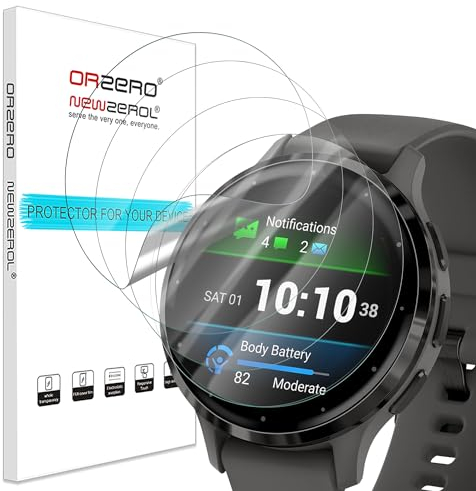 NEWZEROL 4 Stück Displayschutzfolie Kompatibel für Garmin Venu 3S, [Anti-Kratzer] [Hohe Auflösung] [Blasenfrei] Flexibel TPU Schutzfolie für Garmin Venu 3S (NICHT für venu 3)