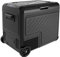 EUHOMY Frigorifero per auto da 12 Volt, congelatore portatile da 55 litri, refrigeratore elettrico a doppia zona, frigorifero per auto, congelatore portatile da 12/24 V CC e 120-240 V AC, per
