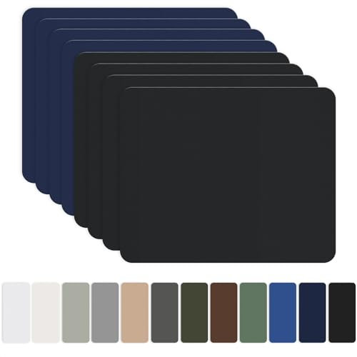 Nylon Selbstklebende Patches, OAZ 8 Stück 20x15cm Selbstklebender Wasserdichte Reparatur Patch, Nylon Flicken Selbstklebend Schwarz&Dunkelblau, für Zelte, Daunenjacke, Schlafsack, Tasche