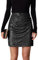 Damen Sexy Minirock Sequin Glitter Skirt Mini Elegant Pailletten Rock für Party Nachtclub Rave Tanz Schwarz XL