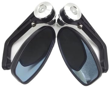 Lenkerendenspiegel Für Suzuki 7/8 22mm Universal Motorrad Griff Bar End Rearview Außenspiegel Für SV650s Für LTZ Für 400 Motorrad Spiegel(A)