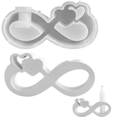 Silikonformen Gießformen, Silikonform Bänder und Herzen, Gießformen Silikon, Gipsformen zum Gießen, Giessformen Silikon, Silikonform Kerzenhalter und Dekorationen, DIY Silikon Gießform Kerzenhalter