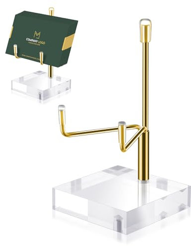 Sibba Adjustable Metal Arms Display Stand Photo Stand Easel Acrylic Base Small Holder Case Plate Clear Base Home Décor Accents Rack for Picture Decorative Book Coral Geodes Rock