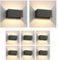 ledscom.de 8 Stück Wandleuchte CUBEL für außen, IP65, Up-/Downlight, anthrazit matt, rechteckig, 2x G9 max. 10W