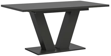 xonox.home Wohnen Motion Esstisch Esszimmer Tisch in grau Nb. V-Gestell in grau Nb. ca.150-190x76x90 cm