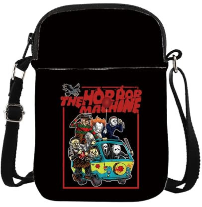 TSOTMO Horror Characters Merch Horror Machine Crossbody Bag for Horror Fans Icons in the Mystery Van Pennywise Halloween, Horror Van Cross