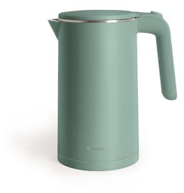 CREATE/KETTLE STUDIO PRO/Bouilloire électrique 1L vert sauge/Contrôle de température, fonction maintien au chaud, enrouleur de câble, arrêt automatique, 1000W