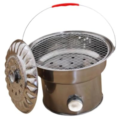 Baoblaze Incinérateur Foyer extérieur Patio Barbecue brasero brûleur à Bois extérieur Pot de feu poêles de pour Camping Patio randonnée