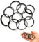 10pcs 40mm Rubber Washers For Plumbing Sink Pipe Fittings Sink Plug Rubber Seal Cone O-Ring Silicone Washer for 1 1/2 Inch Drain Pipe Sink Odour Trap Siphon